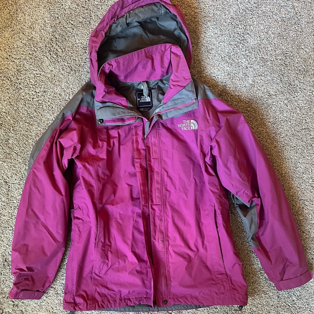 The North Face Gray and Pink Outerwear